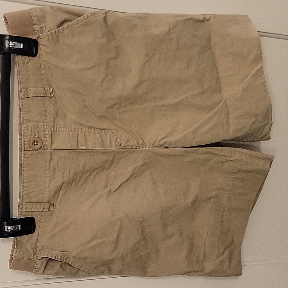 Lands' End Tan Boys Xl 18-20 Shorts Flat Front  Flex Fit
